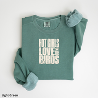 Hot Girls Love the Birds Sweatshirt, Comfort Colors 1566, Philly Football Crewneck, Women’s Game Day Pullover, Philadelphia Fan Gift