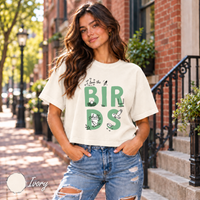 I Love the Birds Doodle Shirt, Philly Football Womens Boxy Tee, Comfort Colors Game Day Shirt, Philadelphia Bird Fan Gift