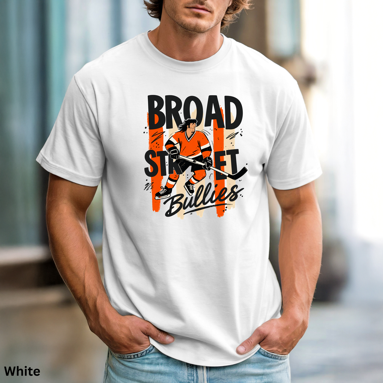 Broad Street Bullies Doodle Shirt, Philadelphia Hockey Tee, Philly Sports Fan Gift, Comfort Colors 1717 Retro T-Shirt