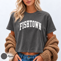 Fishtown Philadelphia Shirt, Women’s Boxy Tee, Philly Neighborhood Graphic T-Shirt, Comfort Colors Crop Top, Philadelphia Gift