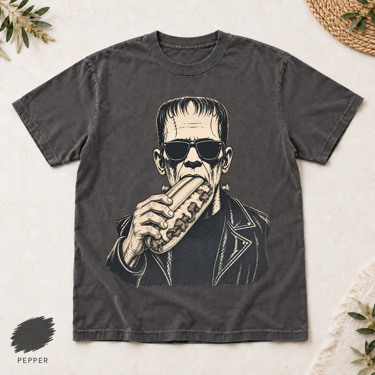 Frankenstein Cheesesteak Shirt, Comfort Colors 1717 Tee, Philly Halloween T-Shirt, Retro Monster Graphic, Philadelphia Gift