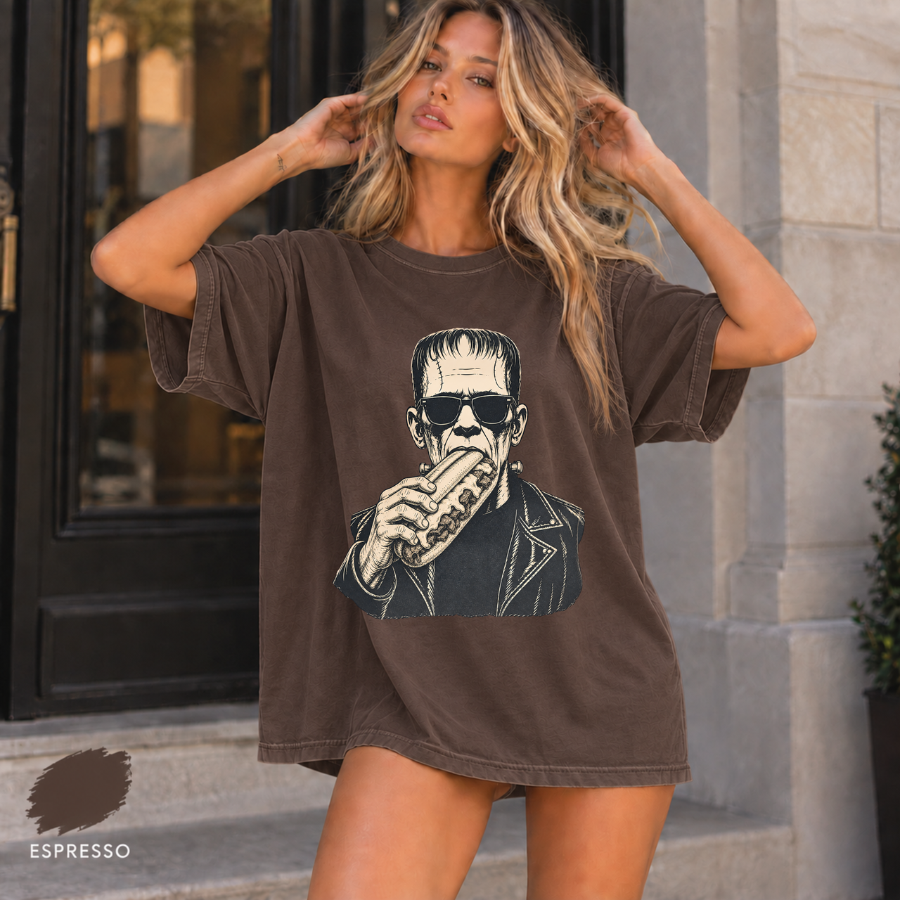 Frankenstein Cheesesteak Shirt, Comfort Colors 1717 Tee, Philly Halloween T-Shirt, Retro Monster Graphic, Philadelphia Gift