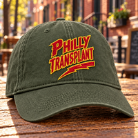 Philly Transplant Embroidered Coastal Cap, Adjustable Comfort Colors Hat