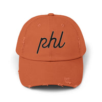 Flyers Inspired Philly Hat Distressed Dad Cap Vintage Embroidered “phl” Hat  Philadelphia Hockey Style Cap