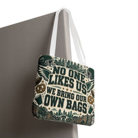 No One Likes Us We Bring Our Own Bags Tote, Philadelphia Football Fan Gift, Philly Game Day Bag, Green Sports Tote