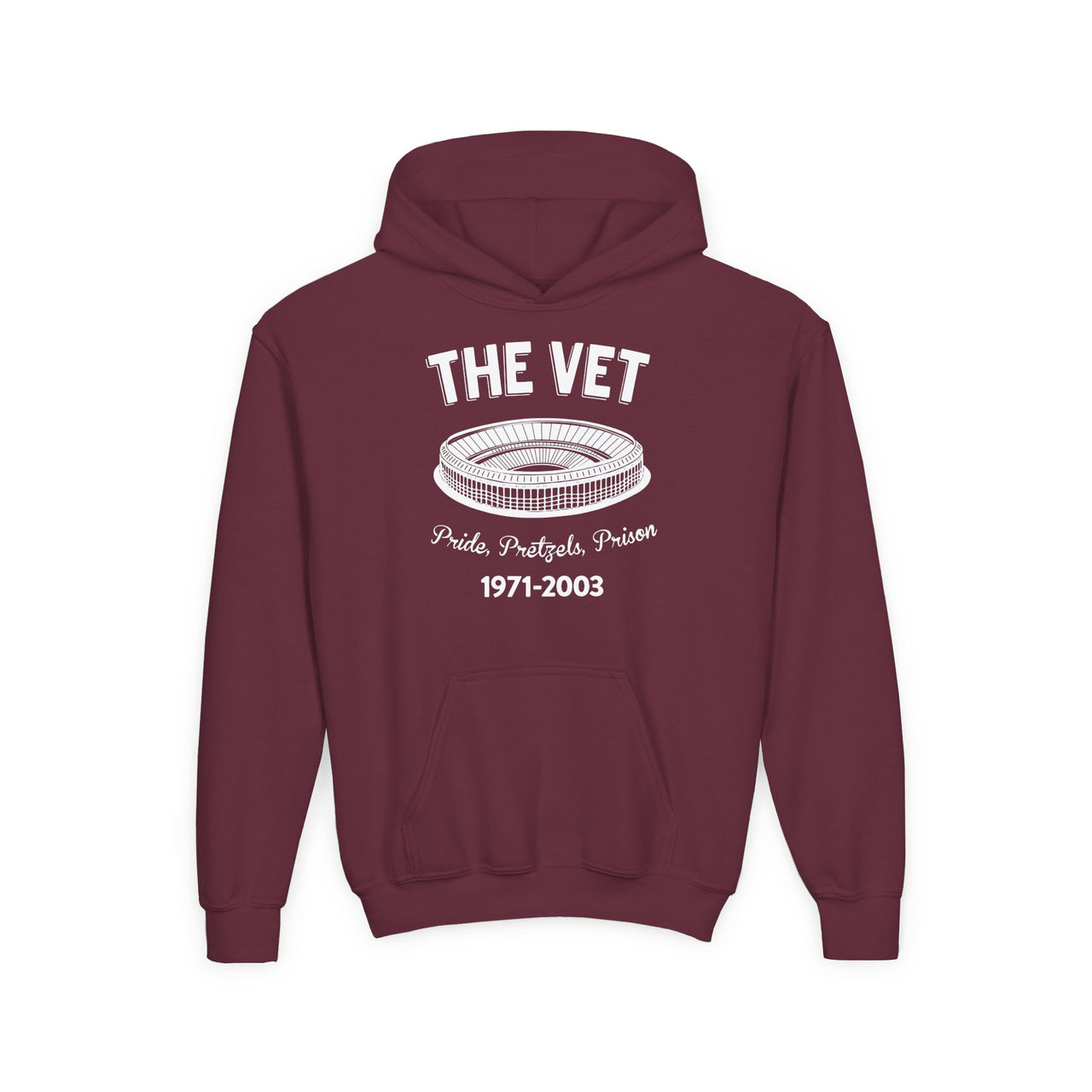 Kids The Vet Hoodie | Youth Gildan 18500B Retro Philadelphia Stadium Sweatshirt