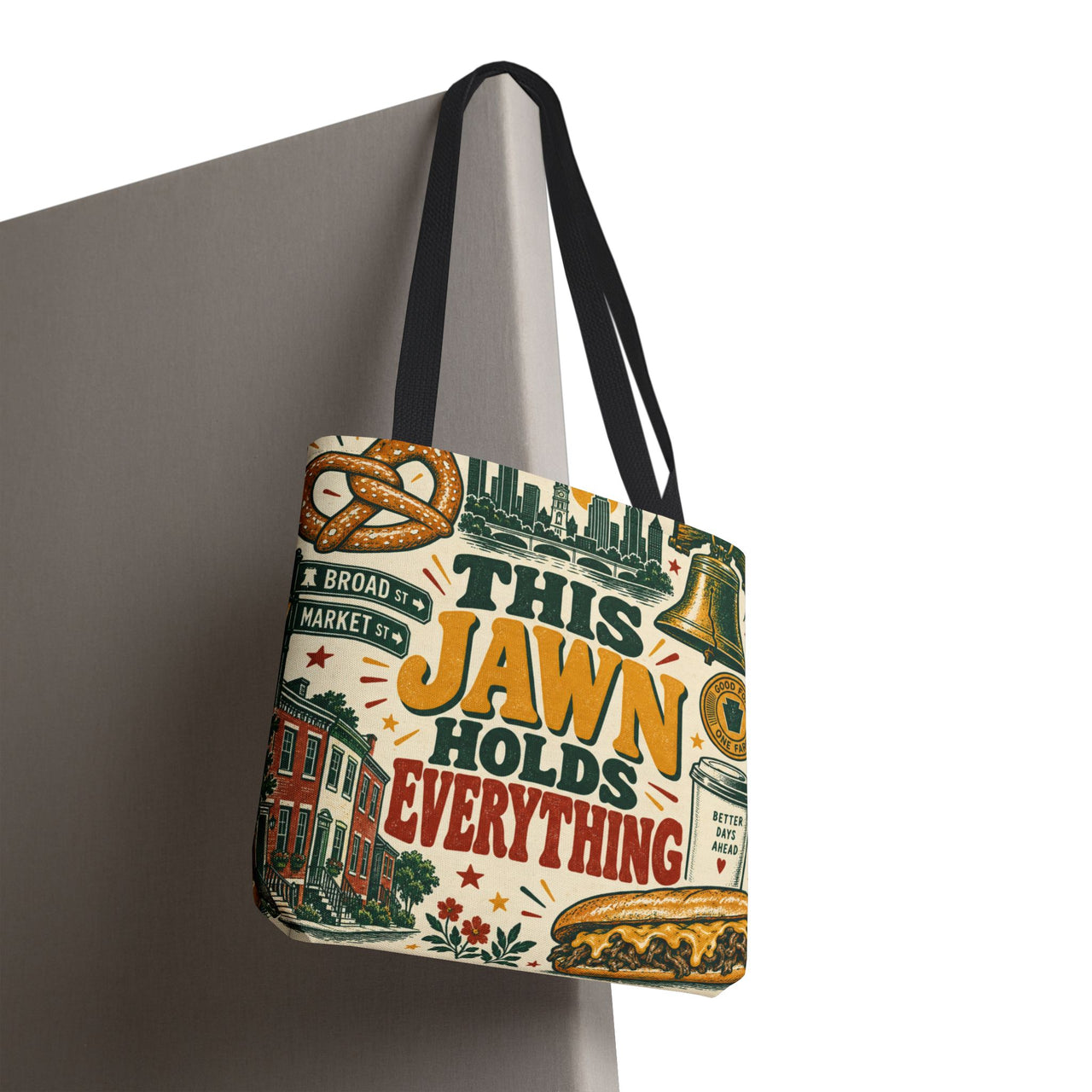 This Jawn Holds Everything Tote Bag, Funny Philadelphia Gift, Philly All Over Print Bag, Unique Pennsylvania Souvenir