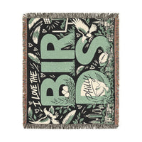Philly Birds Woven Blanket, Philadelphia Football Doodle Throw, Green Game Day Blanket, Philly Fan Gift, Cozy Sports Home Decor