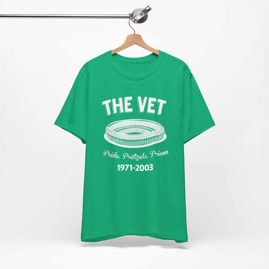 Philadelphia The Vet Pride, Pretzels, and Prison Unisex Tee