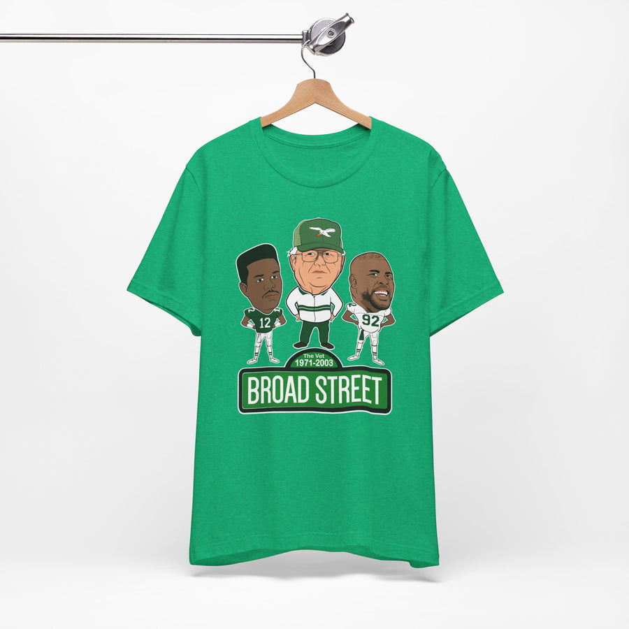 Retro Buddy Era Birds Broad Street Unisex Jersey Short Sleeve Tee