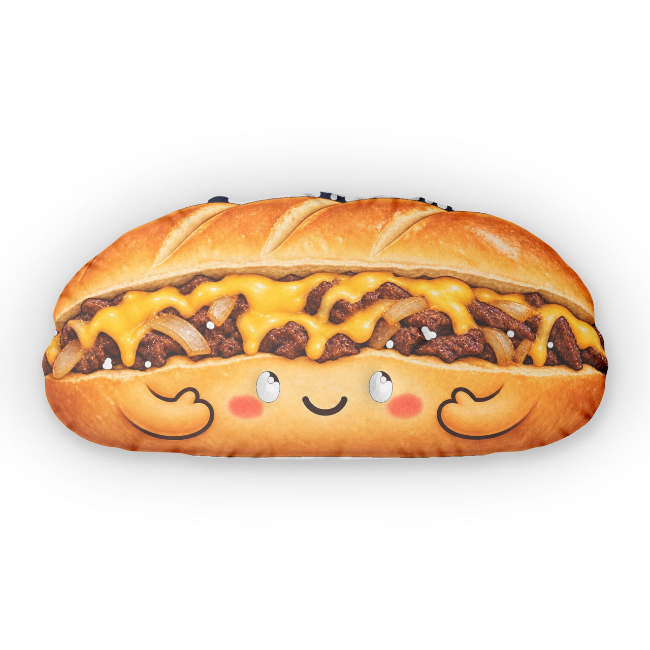 Philadelphia Cheesesteak Pillow, Philly Food Decor, Shaped Throw Pillow, Funny Food Gift, Philadelphia Souvenir, Man Cave Decor