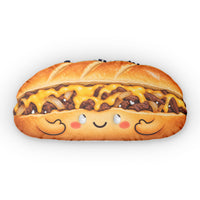 Philadelphia Cheesesteak Pillow, Philly Food Decor, Shaped Throw Pillow, Funny Food Gift, Philadelphia Souvenir, Man Cave Decor