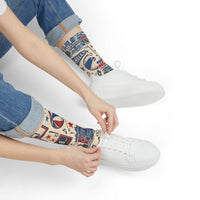 Philadelphia Basketball Socks, Philly Hoops Gift, Red White Blue Sports Socks, Ring the Bell Basketball Fan Gift