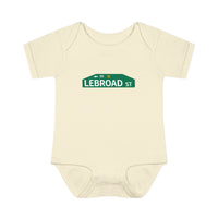 Lebroad Street Infant Bodysuit | Rabbit Skins 4400 Philadelphia Baby Onesie