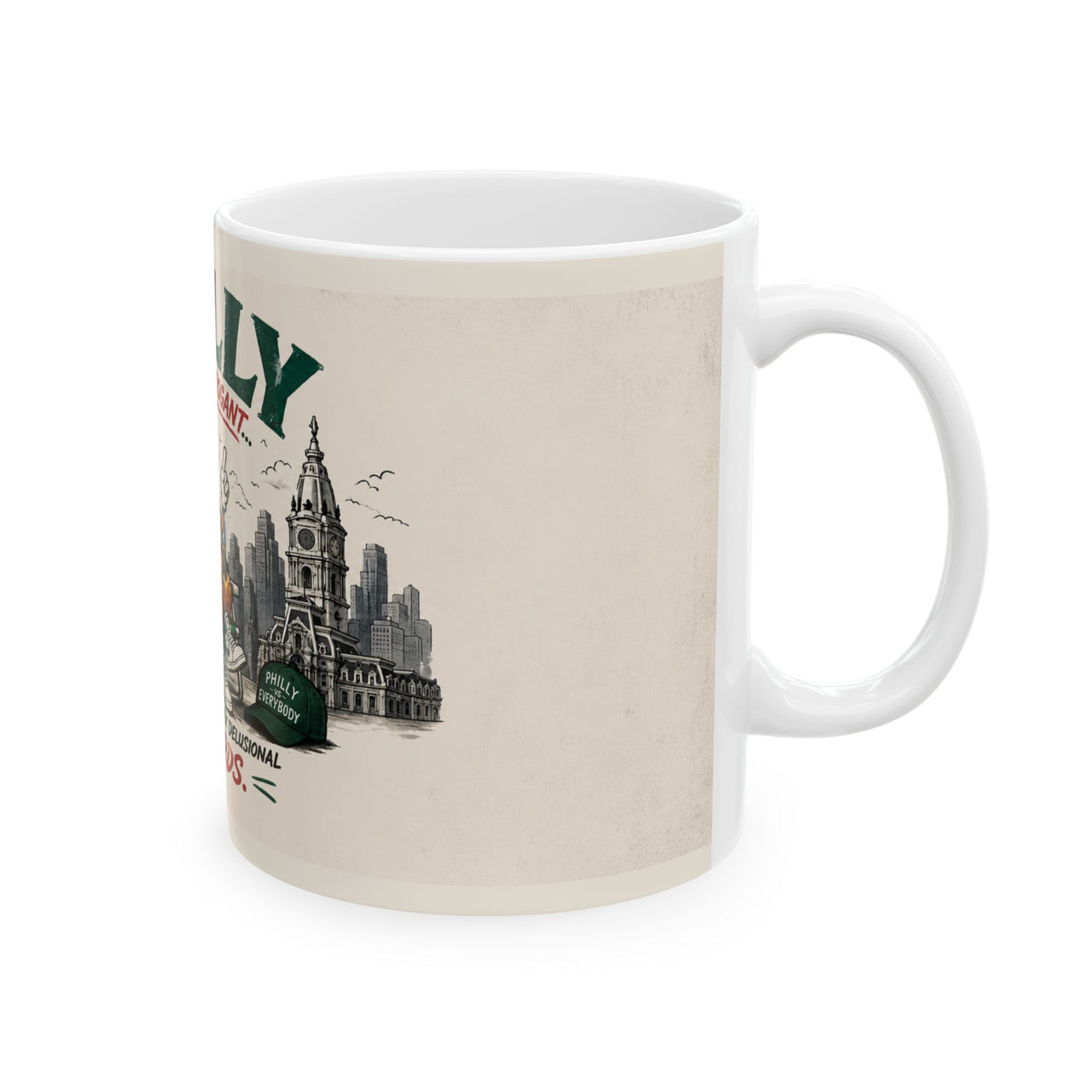 Funny Philly Mug – Go Birds Coffee Mug – Philadelphia Hoagie Mug – Philly Fan Gift – Funny Philadelphia Mug – 11oz 15oz Mug