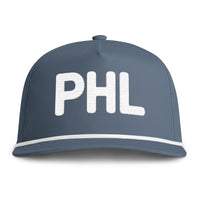 PHL Embroidered Rope Hat | Comfort Colors Sunwashed Rope Cap