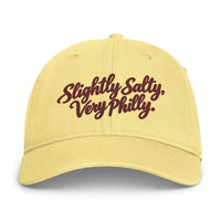 Slightly Salty Very Philly Embroidered Hat, Comfort Colors Coastal Washed Cap, Philadelphia Gift for Her, Philly Girl Dad Hat