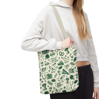 Philly Birds Tote Bag, Philadelphia Football Fan Gift, All Over Print Green Eagles Inspired Bag, Bird Gang Game Day Tote
