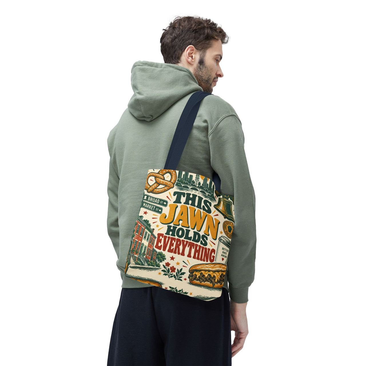 This Jawn Holds Everything Tote Bag, Funny Philadelphia Gift, Philly All Over Print Bag, Unique Pennsylvania Souvenir