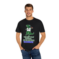 T-Rex Hates The Cowboys Unisex Garment-Dyed T-shirt