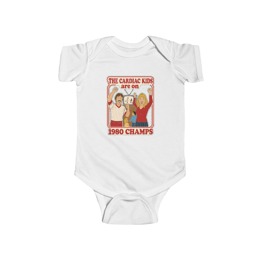 Retro 1980 Cardiac Kids Philly Baseball Infant Fine Jersey Bodysuit
