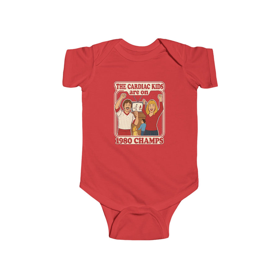 Retro 1980 Cardiac Kids Philly Baseball Infant Fine Jersey Bodysuit
