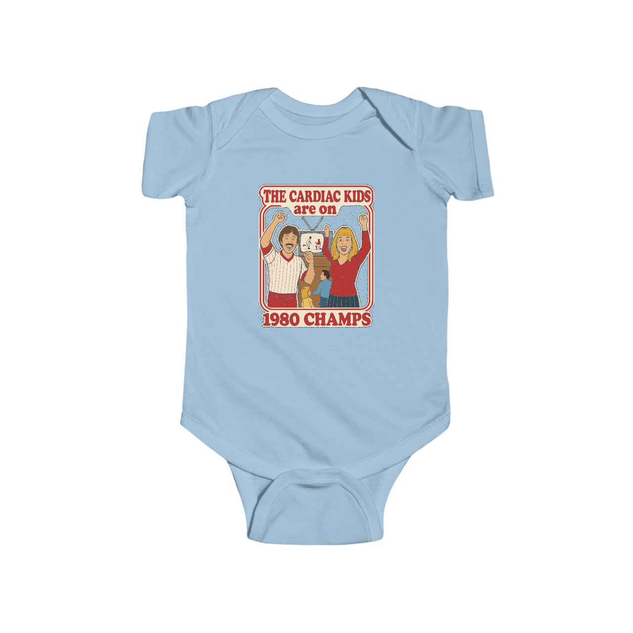 Retro 1980 Cardiac Kids Philly Baseball Infant Fine Jersey Bodysuit