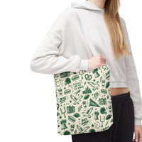 Philly Birds Tote Bag, Philadelphia Football Fan Gift, All Over Print Green Eagles Inspired Bag, Bird Gang Game Day Tote