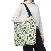 Philly Birds Tote Bag, Philadelphia Football Fan Gift, All Over Print Green Eagles Inspired Bag, Bird Gang Game Day Tote