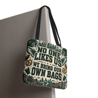 No One Likes Us We Bring Our Own Bags Tote, Philadelphia Football Fan Gift, Philly Game Day Bag, Green Sports Tote