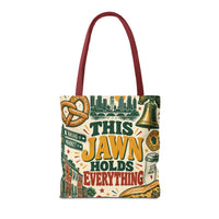 This Jawn Holds Everything Tote Bag, Funny Philadelphia Gift, Philly All Over Print Bag, Unique Pennsylvania Souvenir