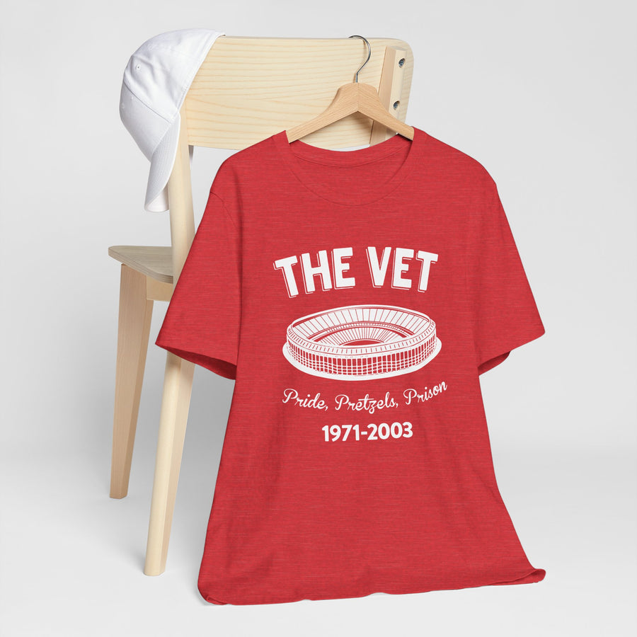 Philadelphia The Vet Pride, Pretzels, and Prison Unisex Tee