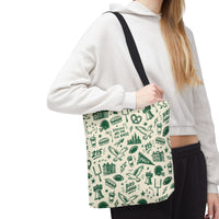 Philly Birds Tote Bag, Philadelphia Football Fan Gift, All Over Print Green Eagles Inspired Bag, Bird Gang Game Day Tote