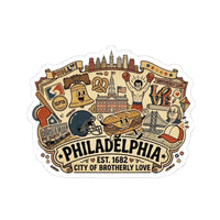 Philadelphia Trinket City Icons Sticker Kiss-Cut Stickers