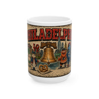 Philadelphia Mascots Mug Philly Sports Mascots Coffee Mug Old & New Philadelphia Mascots Cup Philadelphia Gift Philly Fan Mug 11oz 15oz