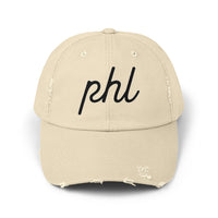 Flyers Inspired Philly Hat Distressed Dad Cap Vintage Embroidered “phl” Hat  Philadelphia Hockey Style Cap
