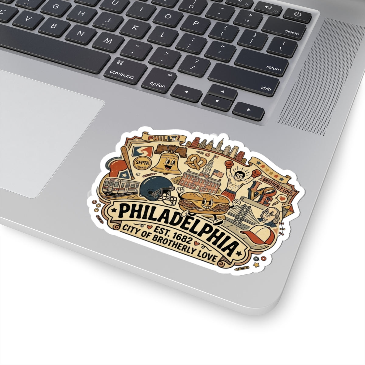Philadelphia Trinket City Icons Sticker Kiss-Cut Stickers