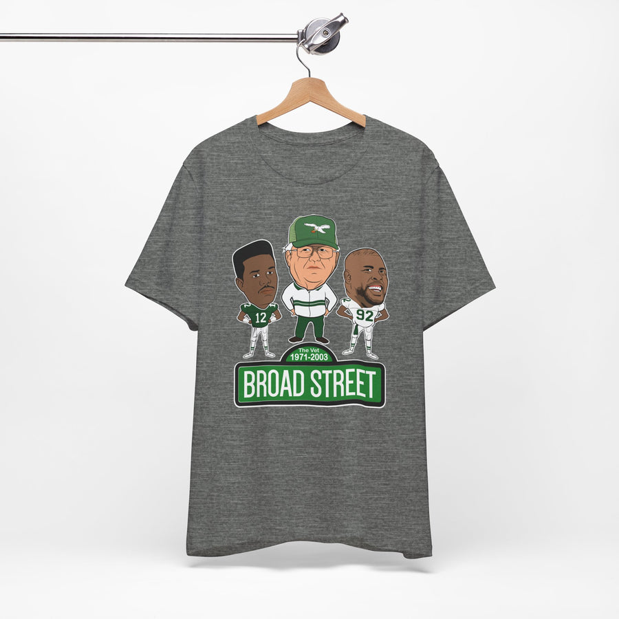 Retro Buddy Era Birds Broad Street Unisex Jersey Short Sleeve Tee