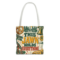 This Jawn Holds Everything Tote Bag, Funny Philadelphia Gift, Philly All Over Print Bag, Unique Pennsylvania Souvenir