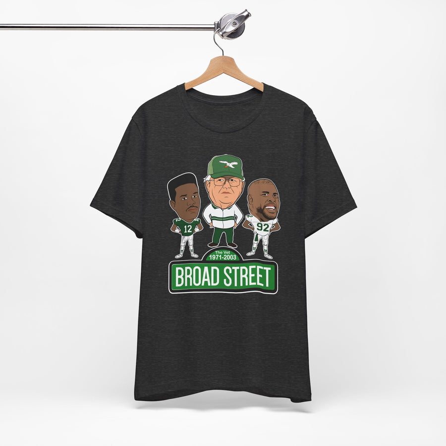 Retro Buddy Era Birds Broad Street Unisex Jersey Short Sleeve Tee