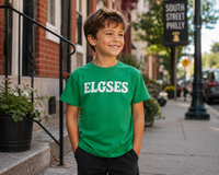 ELGSES Kelly Green Bella + Canvas 3001Y Youth Tee | Funny Philly Football Kids Shirt | Youth Game Day T-Shirt