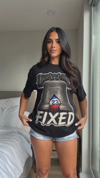 Comfort Colors 1717 Fixed Liberty Bell Shirt | Funny Philadelphia Basketball Tee | Philly Sports T-Shirt | Garment Dyed Graphic Tee