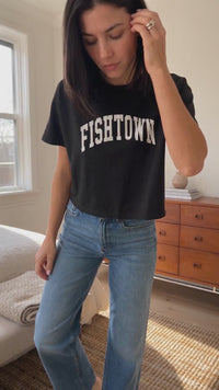 Fishtown Philadelphia Shirt, Women’s Boxy Tee, Philly Neighborhood Graphic T-Shirt, Comfort Colors Crop Top, Philadelphia Gift