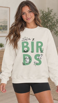 I Love the Birds Doodle Sweatshirt, Philly Football Crewneck, Comfort Colors 1466 Lightweight Sweatshirt, Philadelphia Game Day Gift