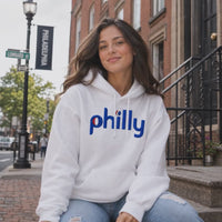 Philly Hoops Hoodie | Philadelphia Basketball Inspired Gildan Heavy Blend Hooded Sweatshirt | Vintage Philly Basketball Fan Hoodie | Game Day Gift
