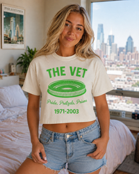 The Vet Philadelphia Shirt, Veterans Stadium Tee, Retro Philly Sports Crop Top, Comfort Colors 3023CL, Football Baseball Fan Gift